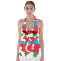 Borders Country Flag Geography Map Babydoll Tankini Top by Sapixe