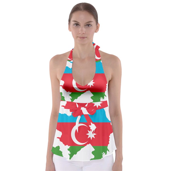 Borders Country Flag Geography Map Babydoll Tankini Top