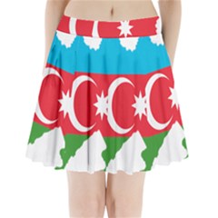 Borders Country Flag Geography Map Pleated Mini Skirt by Sapixe