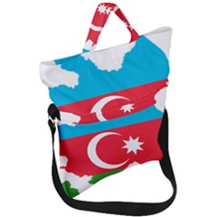 Borders Country Flag Geography Map Fold Over Handle Tote Bag