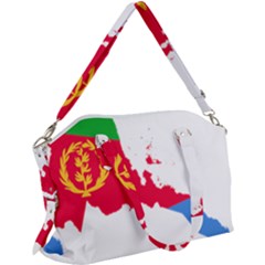 Eritrea Flag Map Geography Outline Canvas Crossbody Bag