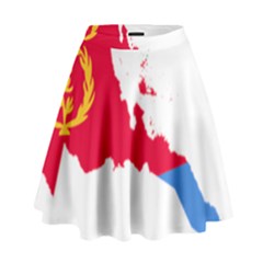 Eritrea Flag Map Geography Outline High Waist Skirt by Sapixe