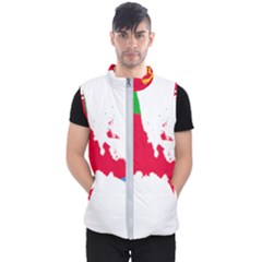 Eritrea Flag Map Geography Outline Men s Puffer Vest by Sapixe