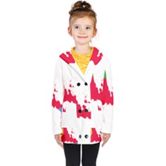 Eritrea Flag Map Geography Outline Kids  Double Breasted Button Coat by Sapixe