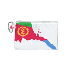 Eritrea Flag Map Geography Outline Canvas Cosmetic Bag (small) by Sapixe