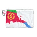 Eritrea Flag Map Geography Outline Canvas Cosmetic Bag (Large) View1