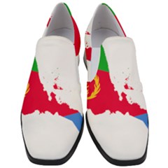 Eritrea Flag Map Geography Outline Women Slip On Heel Loafers by Sapixe