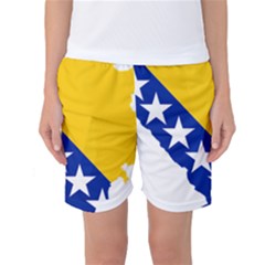 Bosnia And Herzegovina Country Women s Basketball Shorts by Sapixe