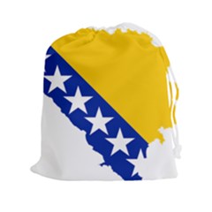 Bosnia And Herzegovina Country Drawstring Pouch (xxl) by Sapixe