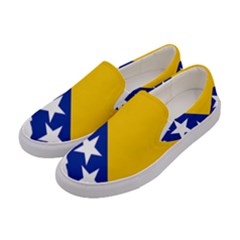 Bosnia And Herzegovina Country Women s Canvas Slip Ons by Sapixe