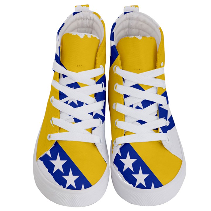 Bosnia And Herzegovina Country Kids  Hi-Top Skate Sneakers