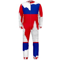 Borders Country Flag Geography Map Onepiece Jumpsuit (men)  by Sapixe