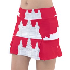 Borders Country Flag Geography Map Tennis Skirt by Sapixe