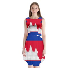 Borders Country Flag Geography Map Sleeveless Chiffon Dress   by Sapixe