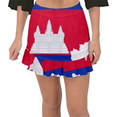 Borders Country Flag Geography Map Fishtail Mini Chiffon Skirt by Sapixe