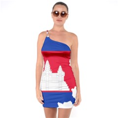 Borders Country Flag Geography Map One Soulder Bodycon Dress by Sapixe