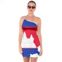 Borders Country Flag Geography Map One Soulder Bodycon Dress View1