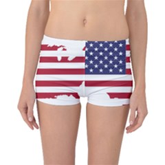 America Art Borders Cartography Boyleg Bikini Bottoms by Sapixe