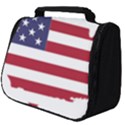 America Art Borders Cartography Full Print Travel Pouch (Big) View1