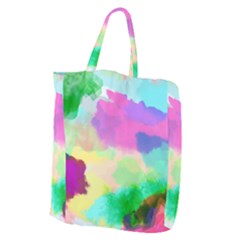 Watercolors Spots                          Giant Grocery Zipper Tote by LalyLauraFLM