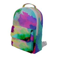 Watercolors Spots                             Flap Pocket Backpack (large) by LalyLauraFLM