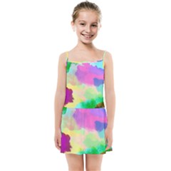 Watercolors Spots                             Kids Summer Sun Dress by LalyLauraFLM