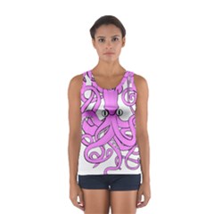 Squid Octopus Animal Sport Tank Top  by Bajindul