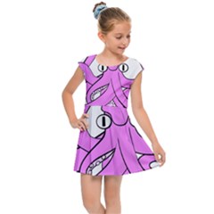 Squid Octopus Animal Kids  Cap Sleeve Dress