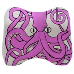 Squid Octopus Animal Velour Head Support Cushion by Bajindul