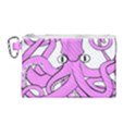 Squid Octopus Animal Canvas Cosmetic Bag (Medium) View1