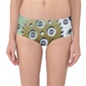 Gear Background Sprocket Mid-Waist Bikini Bottoms View1