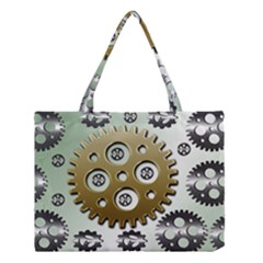 Gear Background Sprocket Medium Tote Bag