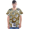 Gear Background Sprocket Men s V-Neck Scrub Top View1