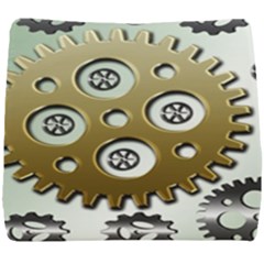 Gear Background Sprocket Seat Cushion by HermanTelo