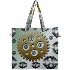 Gear Background Sprocket Canvas Travel Bag