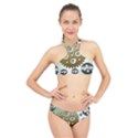 Gear Background Sprocket High Neck Bikini Set View1