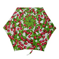 Cherry Leaf Fruit Summer Mini Folding Umbrellas by Mariart