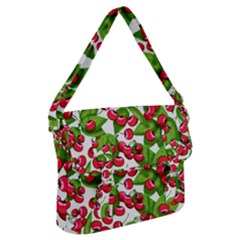 Cherry Leaf Fruit Summer Buckle Messenger Bag by Mariart