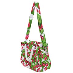 Cherry Leaf Fruit Summer Rope Handles Shoulder Strap Bag