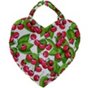 Cherry Leaf Fruit Summer Giant Heart Shaped Tote View2