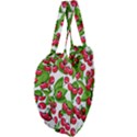 Cherry Leaf Fruit Summer Giant Heart Shaped Tote View4