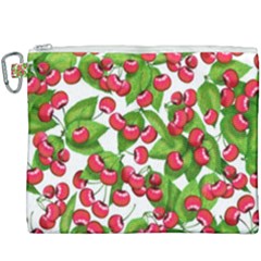 Cherry Leaf Fruit Summer Canvas Cosmetic Bag (xxxl)