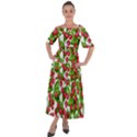 Cherry Leaf Fruit Summer Shoulder Straps Boho Maxi Dress  View1