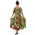 Cherry Leaf Fruit Summer Shoulder Straps Boho Maxi Dress  View2