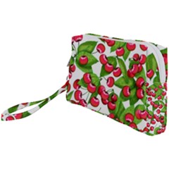 Cherry Leaf Fruit Summer Wristlet Pouch Bag (small)