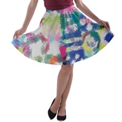 Colorful Crayons                              A-line Skirt