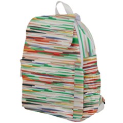 3d Stripes Texture                            Top Flap Backpack by LalyLauraFLM