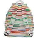 3d stripes texture                            Top Flap Backpack View3