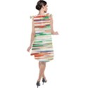 3d stripes texture                                 Tie Up Tunic Dress View2