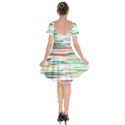 3d stripes texture                                 Short Sleeve Bardot Dress View2